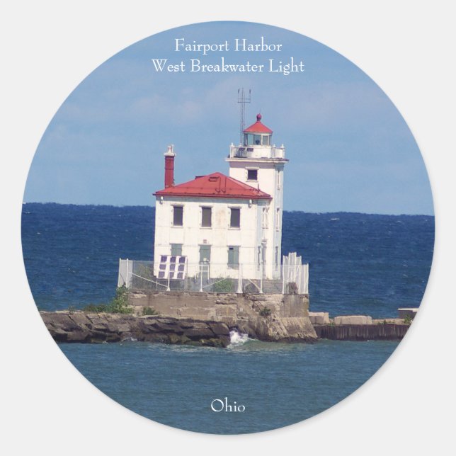 Fairport Harbor West Breakwater Light sticker (Front)