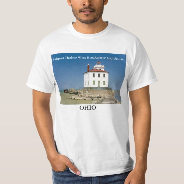 Fairport Harbor West Breakwater Lighthouse T-Shirt (Front)