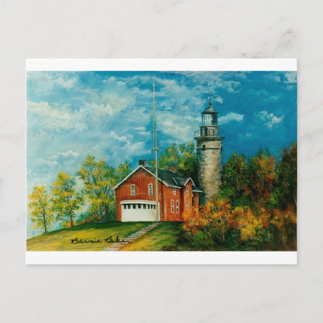 Fairport Lighthouse Musium 1997 Postcard (Front)