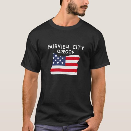 Fairview city Oregon USA State America Travel Oreg T_Shirt