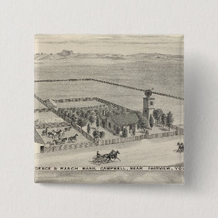 Fairview res, ranches pinback button