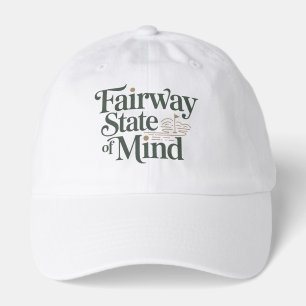 Fairway State Of Mind Minimal Retro Golf Lifestyle Hat