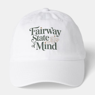 Fairway State Of Mind Minimal Retro Golf Lifestyle Hat