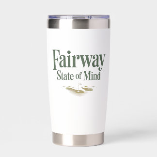 Fairway State Of Mind Retro Golf Lifestyle Insulated Tumbler