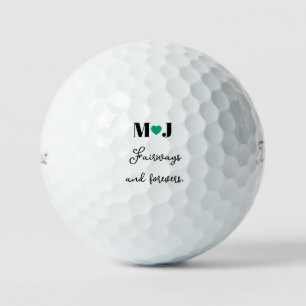'Fairways and Forevers' Golf Course Wedding Favors Balls