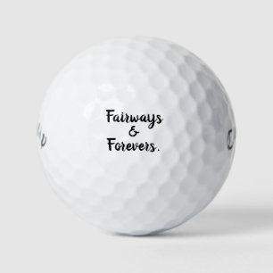 'Fairways and Forevers' Golf Course Wedding Favors Balls