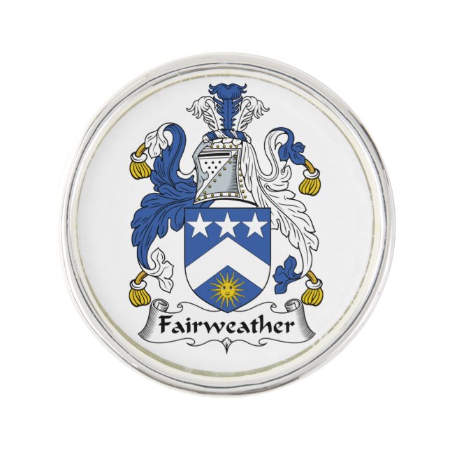 Fairweather Family Crest Pin (Front)