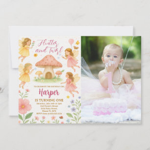 Fairy 1st Birthday Invitation