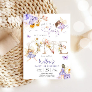 Fairy 1st Birthday Invitation