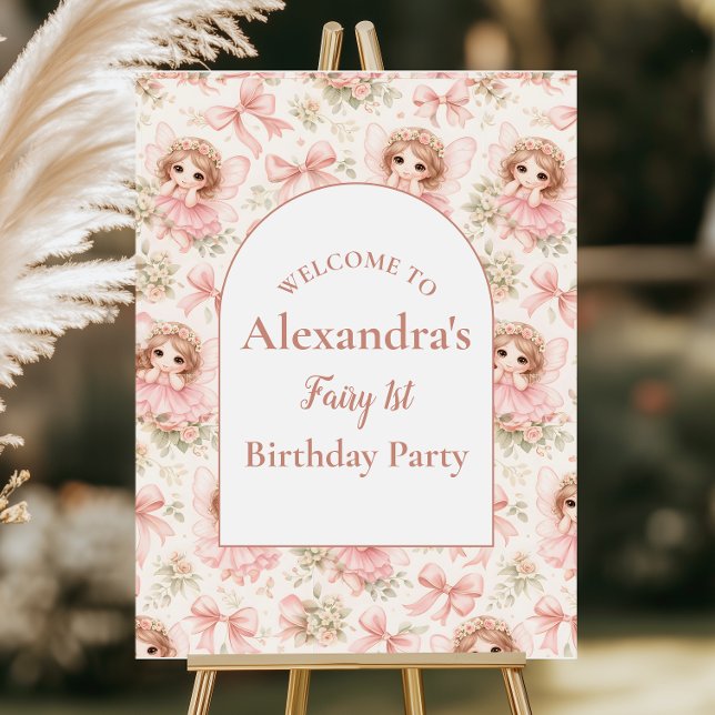 Fairy 1st Birthday Whimsical Garden Foam Board (Creator Uploaded)