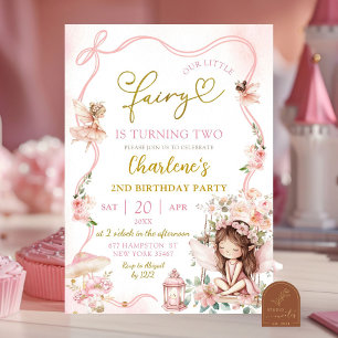 Fairy 2nd Birthday Invitation