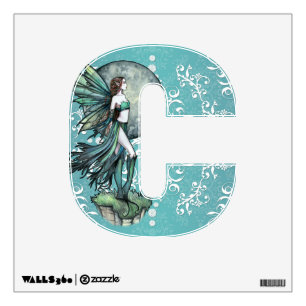 Fairy Alphabet Letter C Girls Room Wall Decal