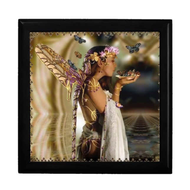 Fairy and Butterflies Jewelry Box (Front)