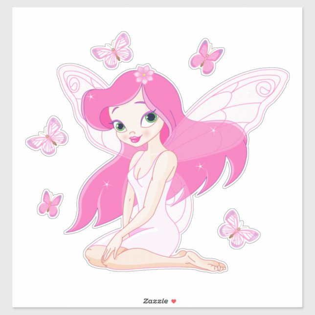 Fairy and Butterflies Sticker (Sheet)