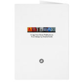 Fairy and Butterfly, coloring card (Back)