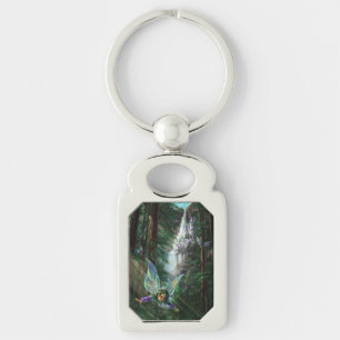 Fairy and Castles Fantasy Art Keychain