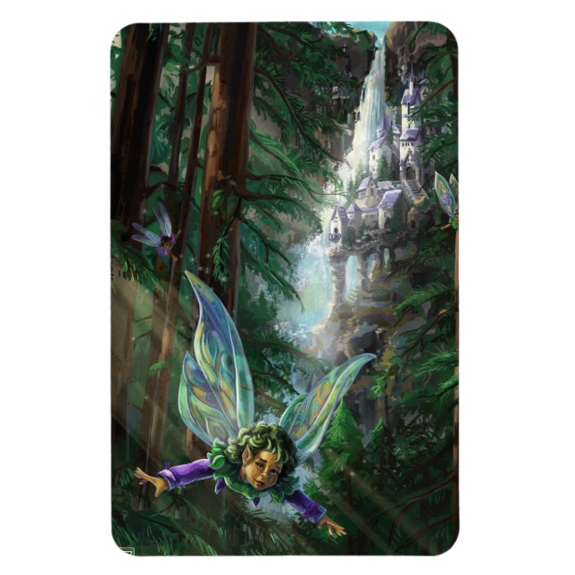 Fairy and Castles Fantasy Art Magnet (Vertical)