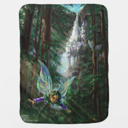 Fairy and Castles Fantasy Art Stroller Blanket