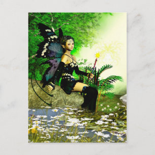 Fairy and daisies postcard