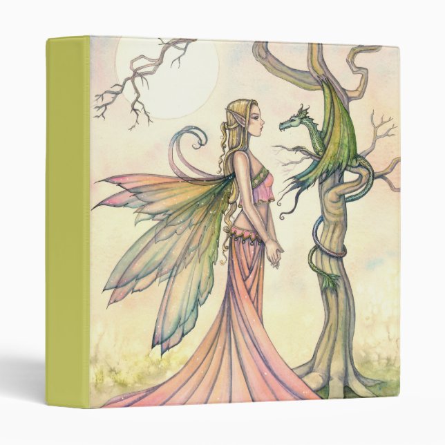 Fairy and Dragon Fantasy Art by Molly Harrison Binder (Front/Spine)