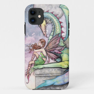 Fairy and Dragon Gothic Fantasy Art iPhone 11 Case
