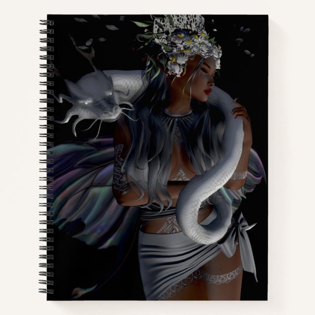 Fairy and Dragon Notebook / Sketchpad (Front)