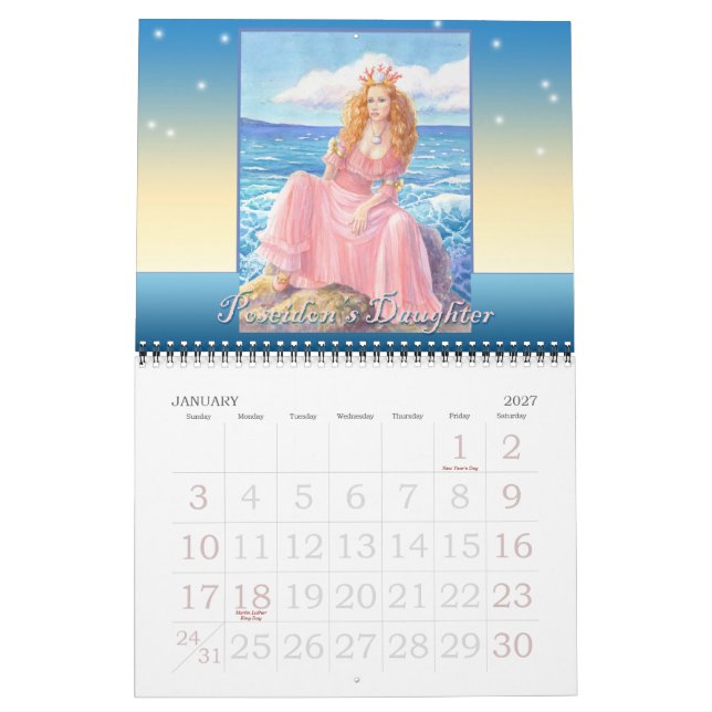 Fairy and Fantasy 2011 Calendar (Jan 2027)