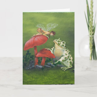 "Fairy and Frog" greeting card