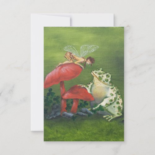 Fairy and Frog Invitations