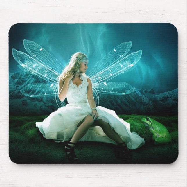 Fairy and Frog Mouse Pad (Front)