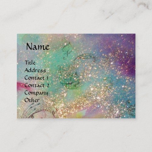 FAIRY AND GRYPHON Fantasy  Watercolor Blue Business Card