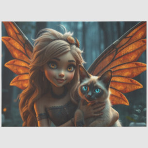 Fairy and her Cat Tissue Paper