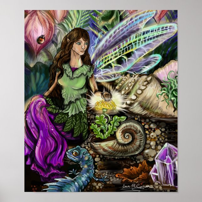 Fairy and Newt Friends Poster (Front)