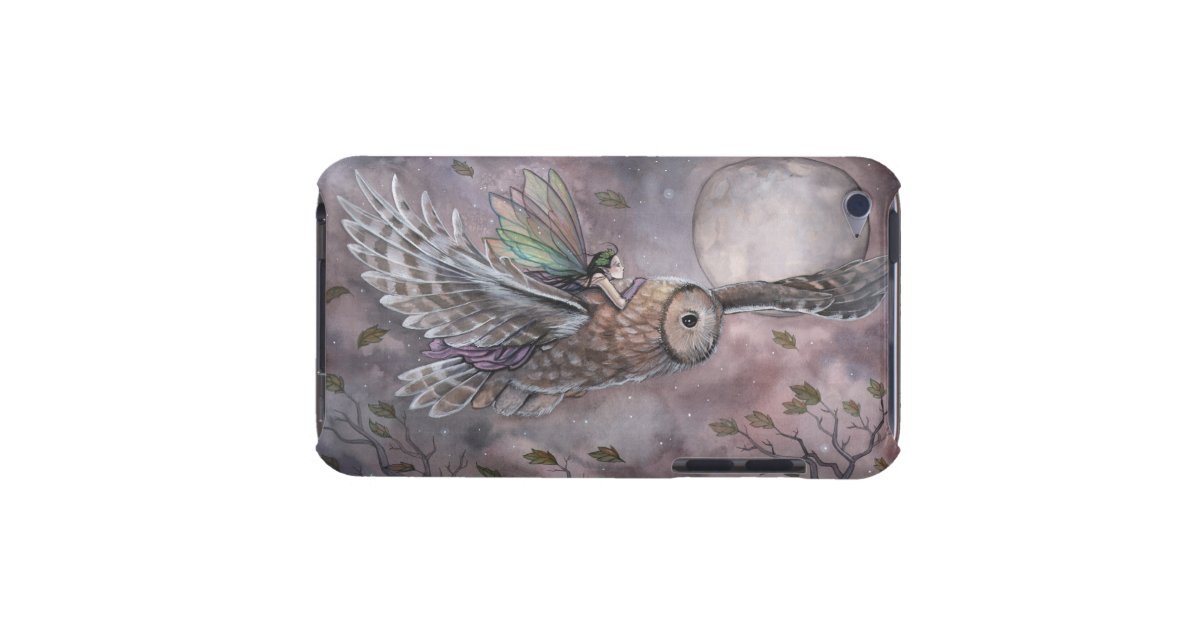 Fairy and Owl Fantasy Art iPod Touch Case | Zazzle