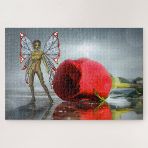 Fairy and Rose Jigsaw Puzzle