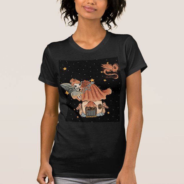 Fairy and the Mushroom House T-Shirt (Front)