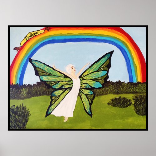 FAIRY AND THE RAINBOW  POSTER