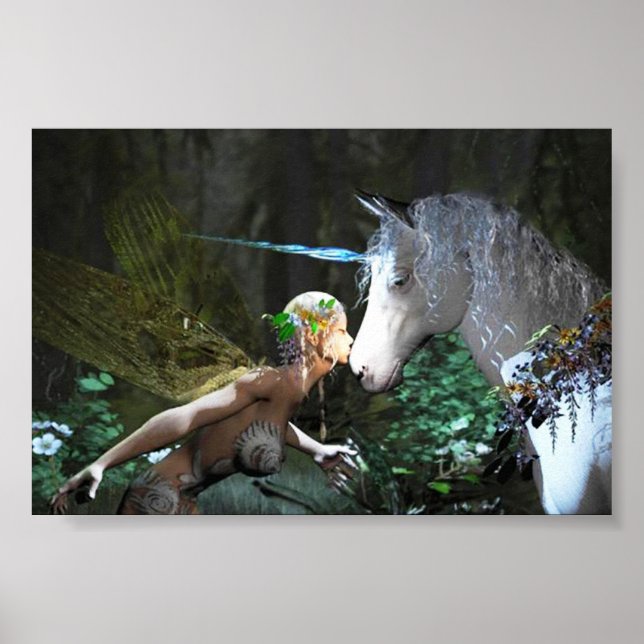 Fairy and Unicorn fantasy poster AS LOW AS 10.90 (Front)