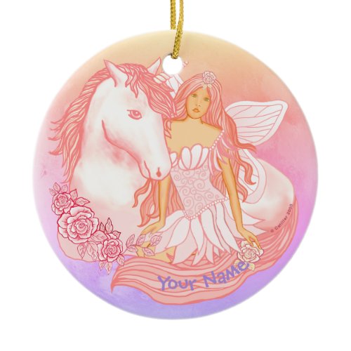 Fairy and Unicorn Ornament
