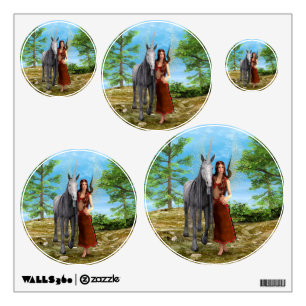 Fairy and Unicorn Wall Sticker