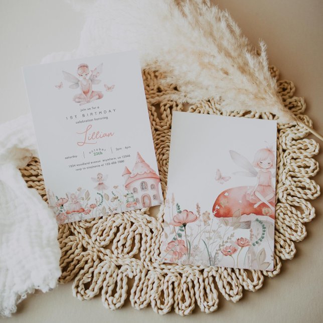 Fairy and Wildflowers Birthday Invitation (Creator Uploaded)