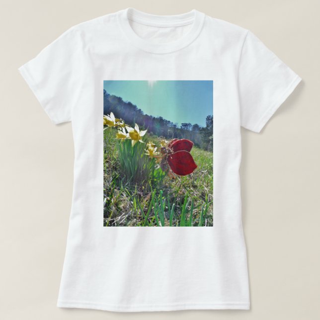 Fairy and yellow flowers T-Shirt (Design Front)