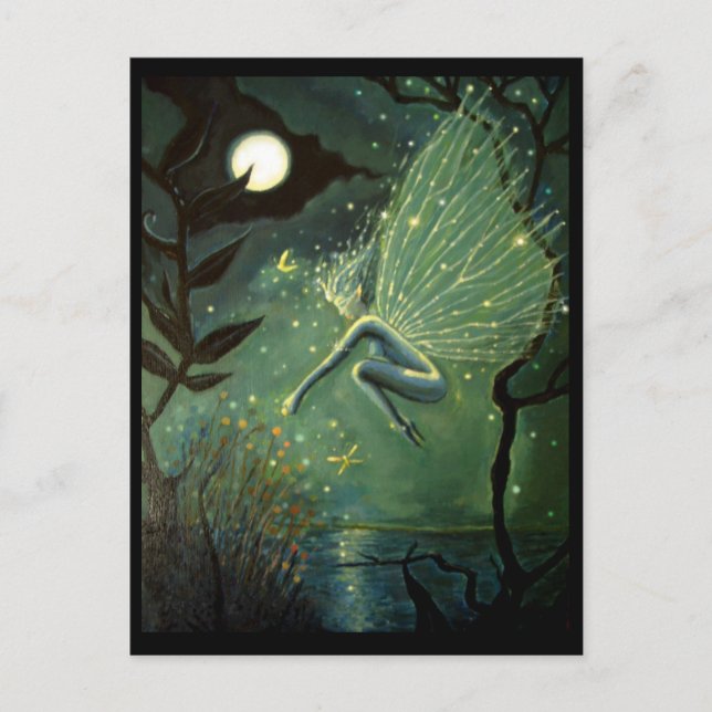 Fairy art postcards - "Crystal Water Sprite" (Front)