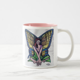 Fairy at Rest Two-Tone Coffee Mug