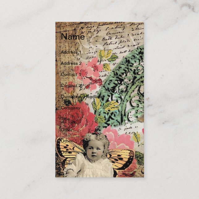 Fairy Baby Business Card (Front)