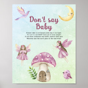 Fairy baby shower - Don't say baby Poster