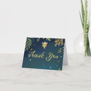 Fairy Baby Shower Enchanted Forest Letterpress Thank You Card