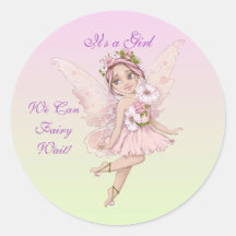 Fairy Baby Shower Envelope Seal