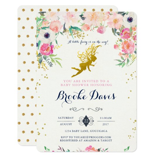 Fairy Baby Shower Invitation Zazzle
