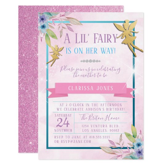 Fairy Baby Shower Invitation | Zazzle.com
